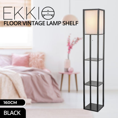 EKKIO Floor Vintage Lamp Shelf 160CM (Black)