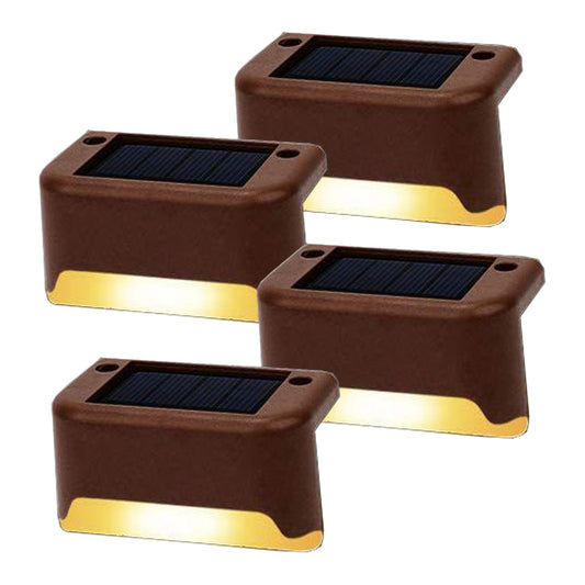 4 Pack SolarPower Deck Lights Outdoor Step Lights Waterproof LED lights