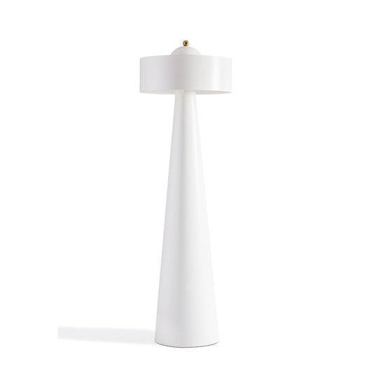 Tristan Sculptured White Floor Lamp