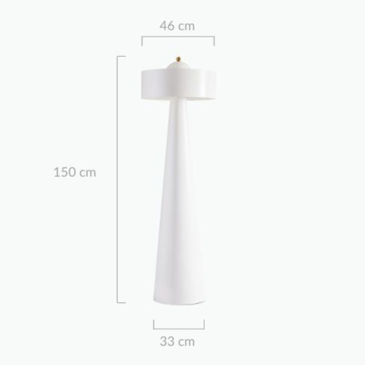 Tristan Sculptured White Floor Lamp