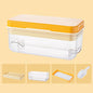 Yellow Premium Large-Capacity Ice Cube Tray with Lid and Scoop - Perfect for Cocktails and Summer Drinks