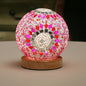 Pink Handmade Mosaic Glass Lamp - Vibrant Decorative Table Light